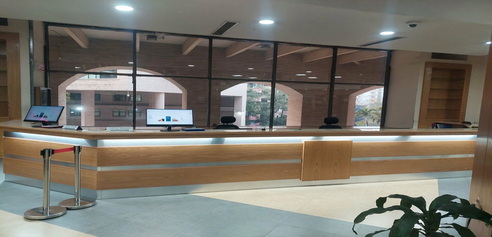 The NSU Library Circulation desk
